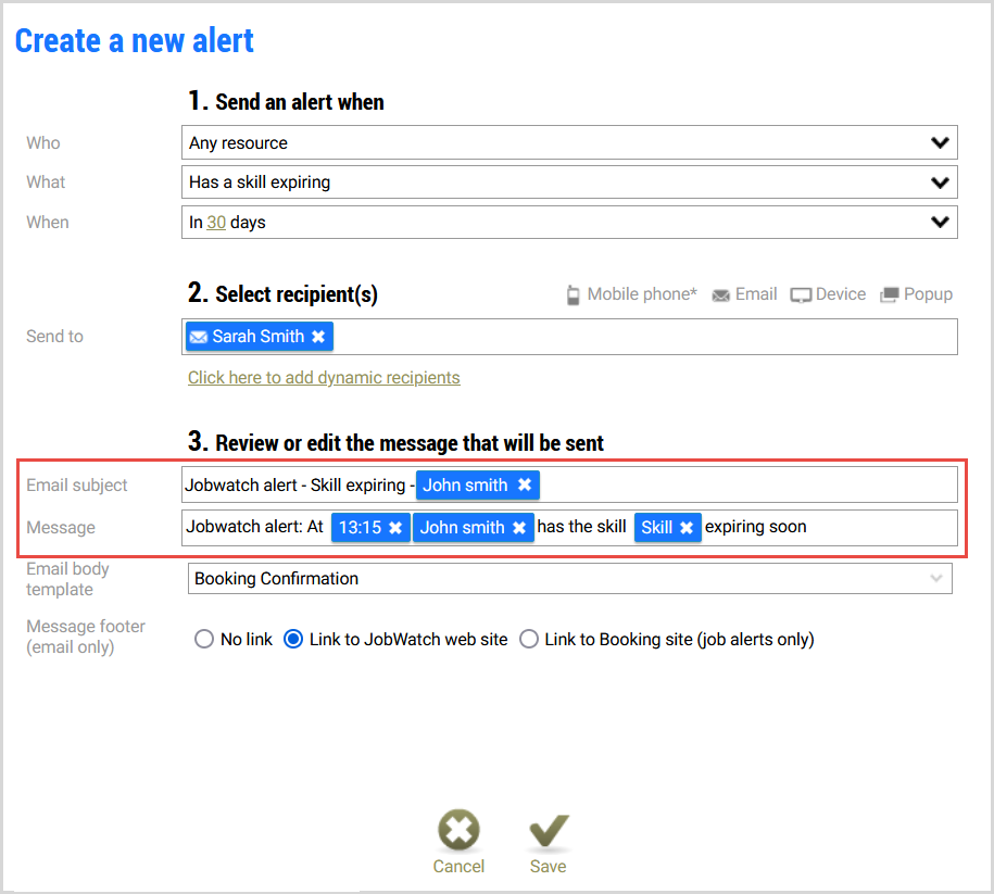 Email Change Alert Articles
