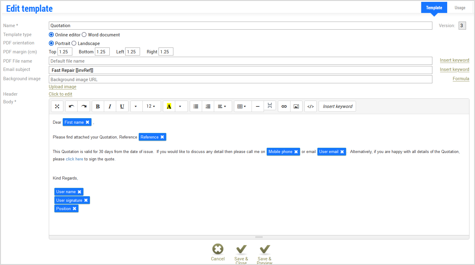 Example Quotation Acceptance Signature Articles