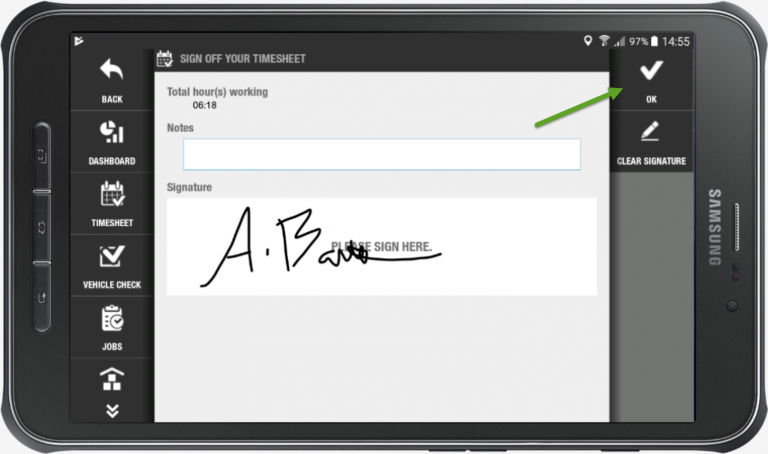 Signed Timesheet Articles